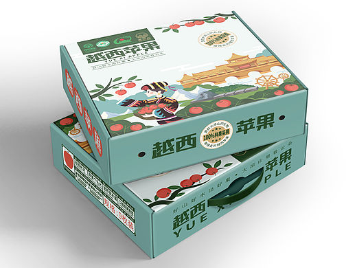 叁点品牌包装设计&大凉山越西苹果礼盒包装设计案例