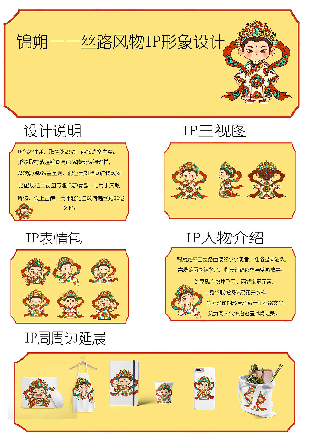 锦朔——丝路风物Q版文旅IP形象设计（图ZNDEwODEyMTY0） - 商业插画 - 站酷设计师北姿原创素材 - 站酷ZCOOL
