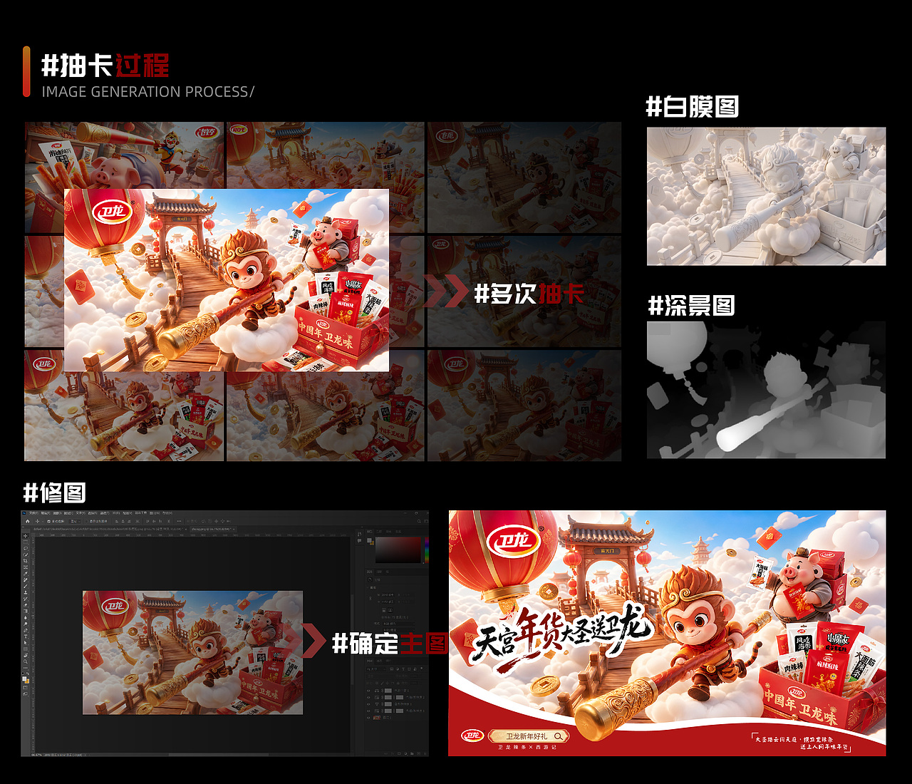 卫龙食品-项目制商业aigc运营设计-向量设计（图ZNDEwODI3NjU2） - AI作品 - 站酷设计师武汉向量设计原创素材 - 站酷ZCOOL