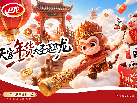 卫龙食品-项目制商业aigc运营设计-向量设计