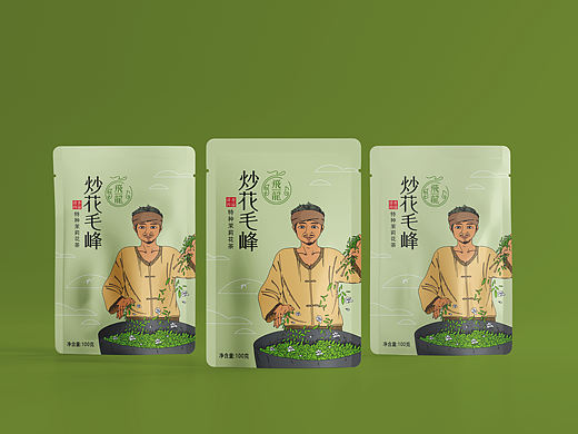 飞龙（炒花毛峰）茶叶包装设计案例