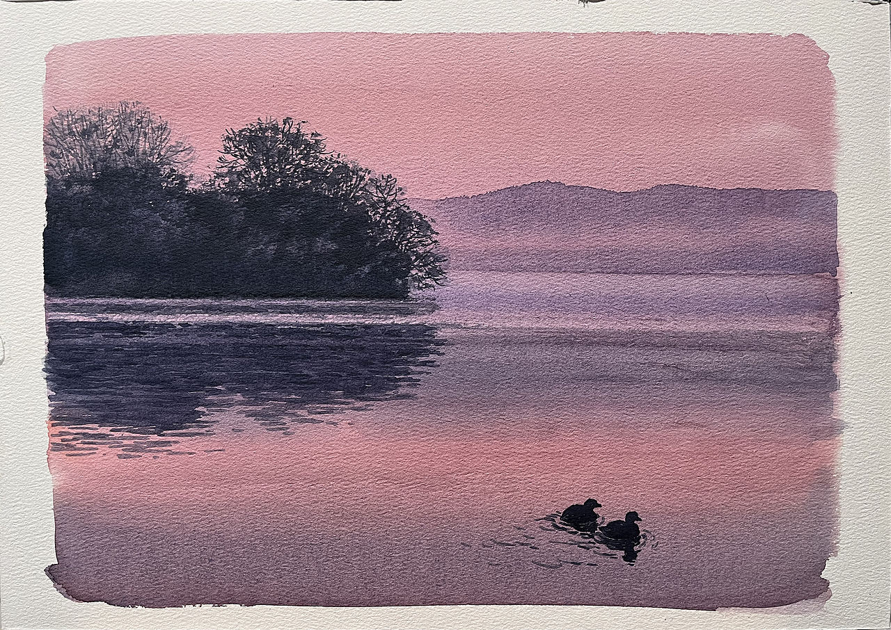 2026 水彩风景 日记 1月（图ZNDEwODQyNDQ0） - 绘画 - 站酷设计师孙小良的水彩画原创素材 - 站酷ZCOOL