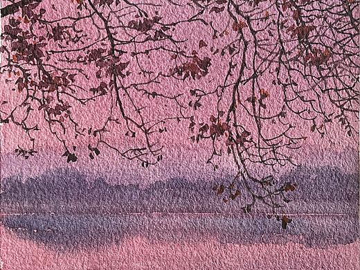 2026 水彩风景 日记  1月