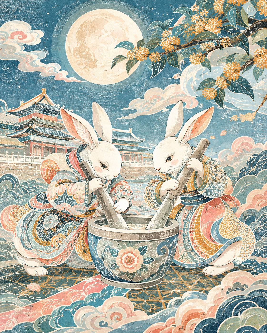中秋插画海报-2（图ZNDEwODQ1NTg4） - 商业插画 - 站酷设计师寒江雪的插画原创素材 - 站酷ZCOOL
