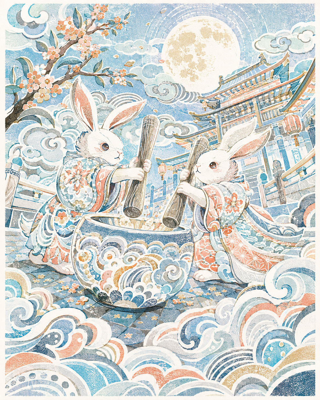 中秋插画海报-2（图ZNDEwODQ1NjAw） - 商业插画 - 站酷设计师寒江雪的插画原创素材 - 站酷ZCOOL