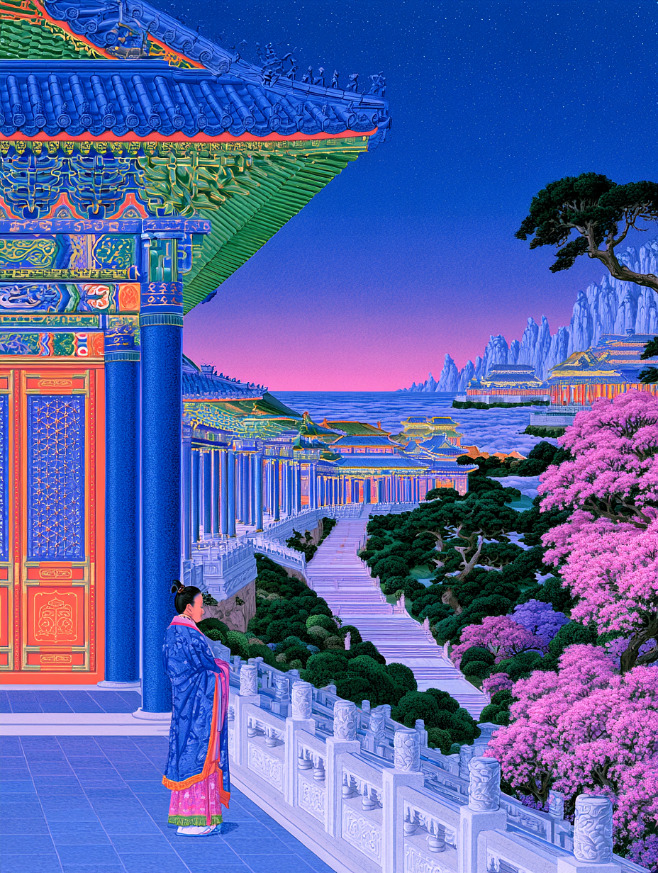 云上天宫・中式仙境（图ZNDEwODUzMzY4） - AI作品 - 站酷设计师AI新一原创素材 - 站酷ZCOOL