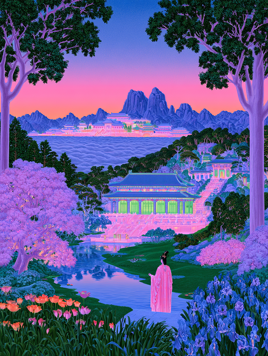 云上天宫・中式仙境（图ZNDEwODUzMzYw） - AI作品 - 站酷设计师AI新一原创素材 - 站酷ZCOOL