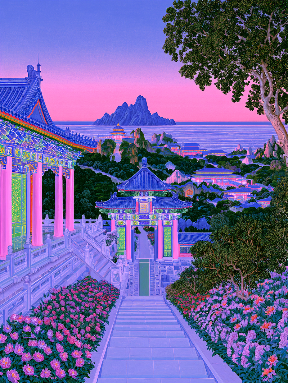 云上天宫・中式仙境（图ZNDEwODUzMzY0） - AI作品 - 站酷设计师AI新一原创素材 - 站酷ZCOOL