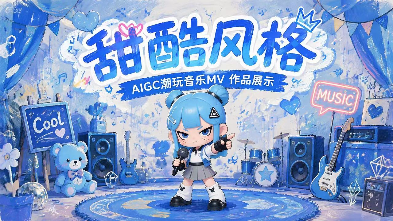 AIGC影视《甜酷风格》MV 整体方案展示(图ZNDEwODU2NDcy) - AI作品 - 站酷设计师六一非原创素材 - 站酷ZCOOL