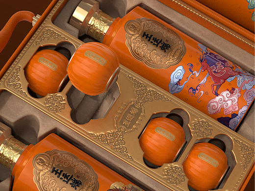王丙乾酒业-中国礼-4支套装大礼盒设计