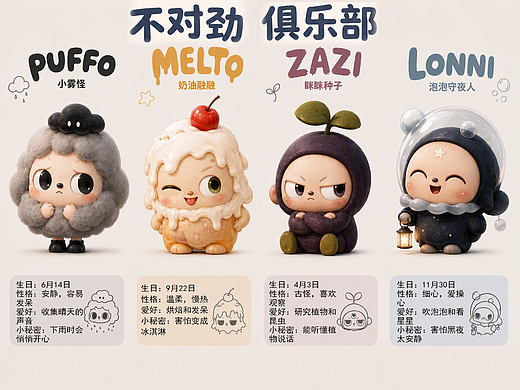 不对劲俱乐部-IP形象设计