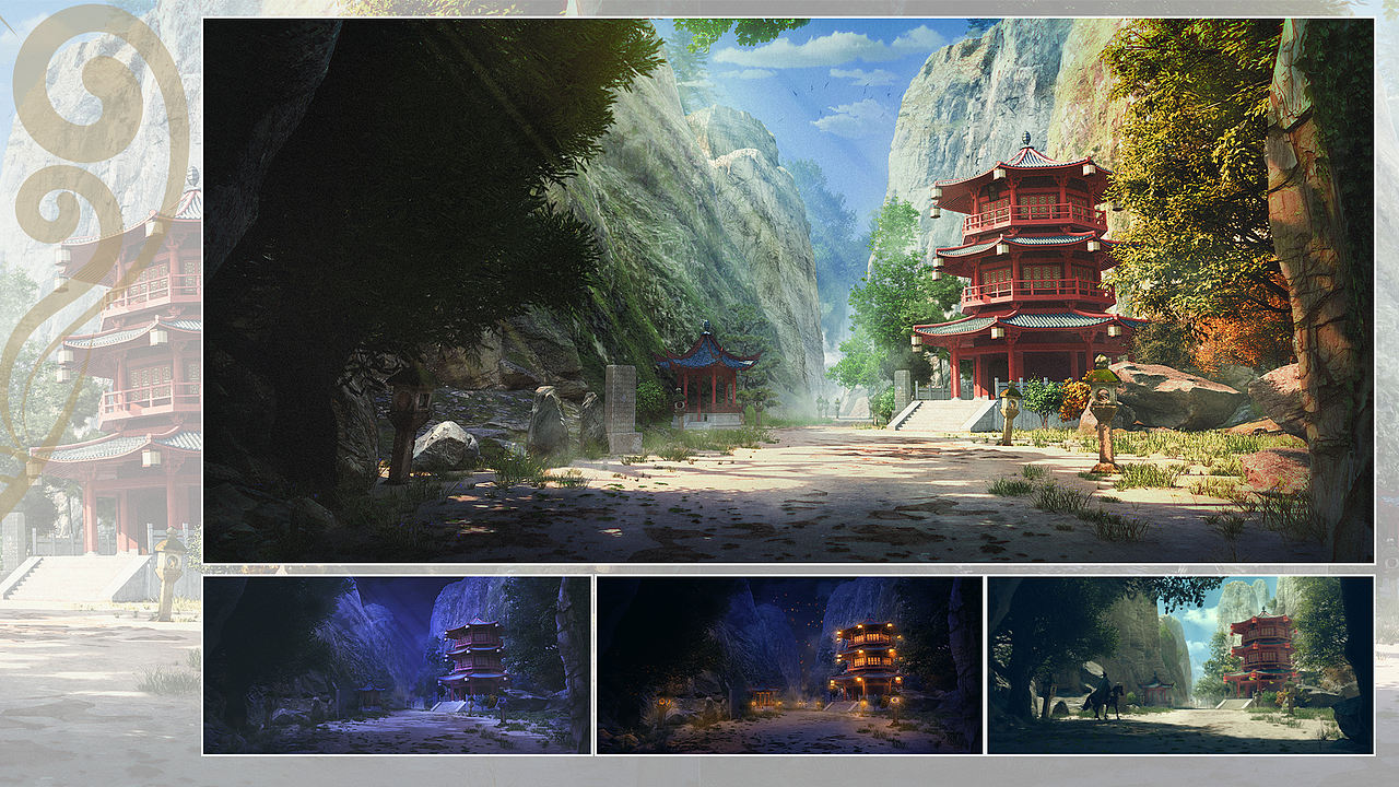 古风场景插画（图ZNDEwODgwMjE2） - 游戏原画 - 站酷设计师woodforet原创素材 - 站酷ZCOOL