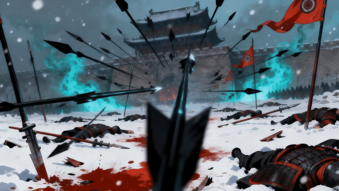 《雁门·归雪》原创AIGC东方奇幻动画短片(图ZNDEwODkxNDc2) - 动画片 - 站酷设计师上进的猪原创素材 - 站酷ZCOOL