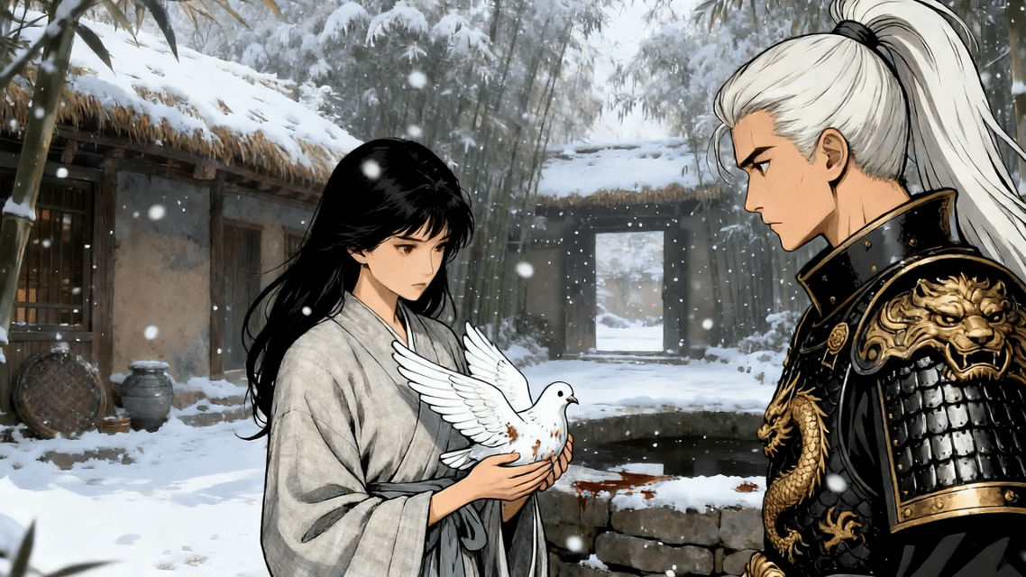 《雁门·归雪》原创AIGC东方奇幻动画短片(图ZNDEwODkxNDg4) - 动画片 - 站酷设计师上进的猪原创素材 - 站酷ZCOOL