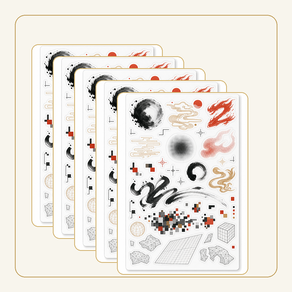 一笔万象（图ZNDEwODk1MTM2） - AI作品 - 站酷设计师xixihaha13原创素材 - 站酷ZCOOL