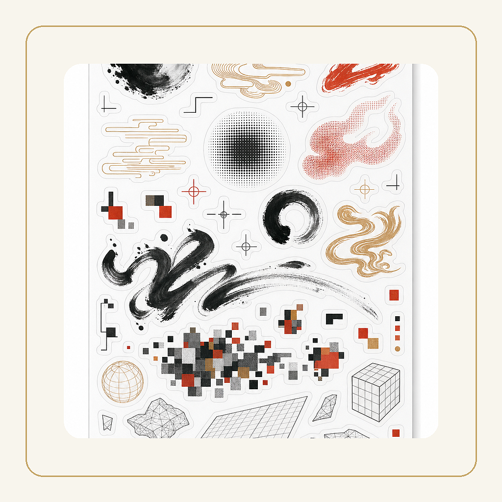 一笔万象（图ZNDEwODk1MTQ0） - AI作品 - 站酷设计师xixihaha13原创素材 - 站酷ZCOOL
