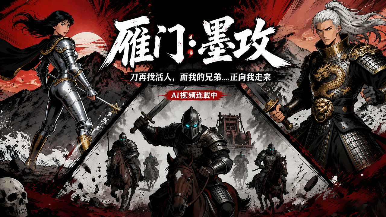 雁门·墨攻 AIGC·漫剧连载(图ZNDEwODk1MzMy) - AI作品 - 站酷设计师WW仙贝原创素材 - 站酷ZCOOL