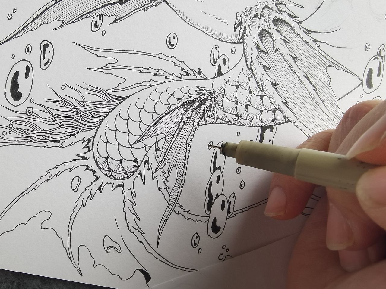 毣柞山海-北山经-饶山-师鱼（图ZNDEwOTAzMzUy） - 创作习作 - 站酷设计师毣余1980原创素材 - 站酷ZCOOL