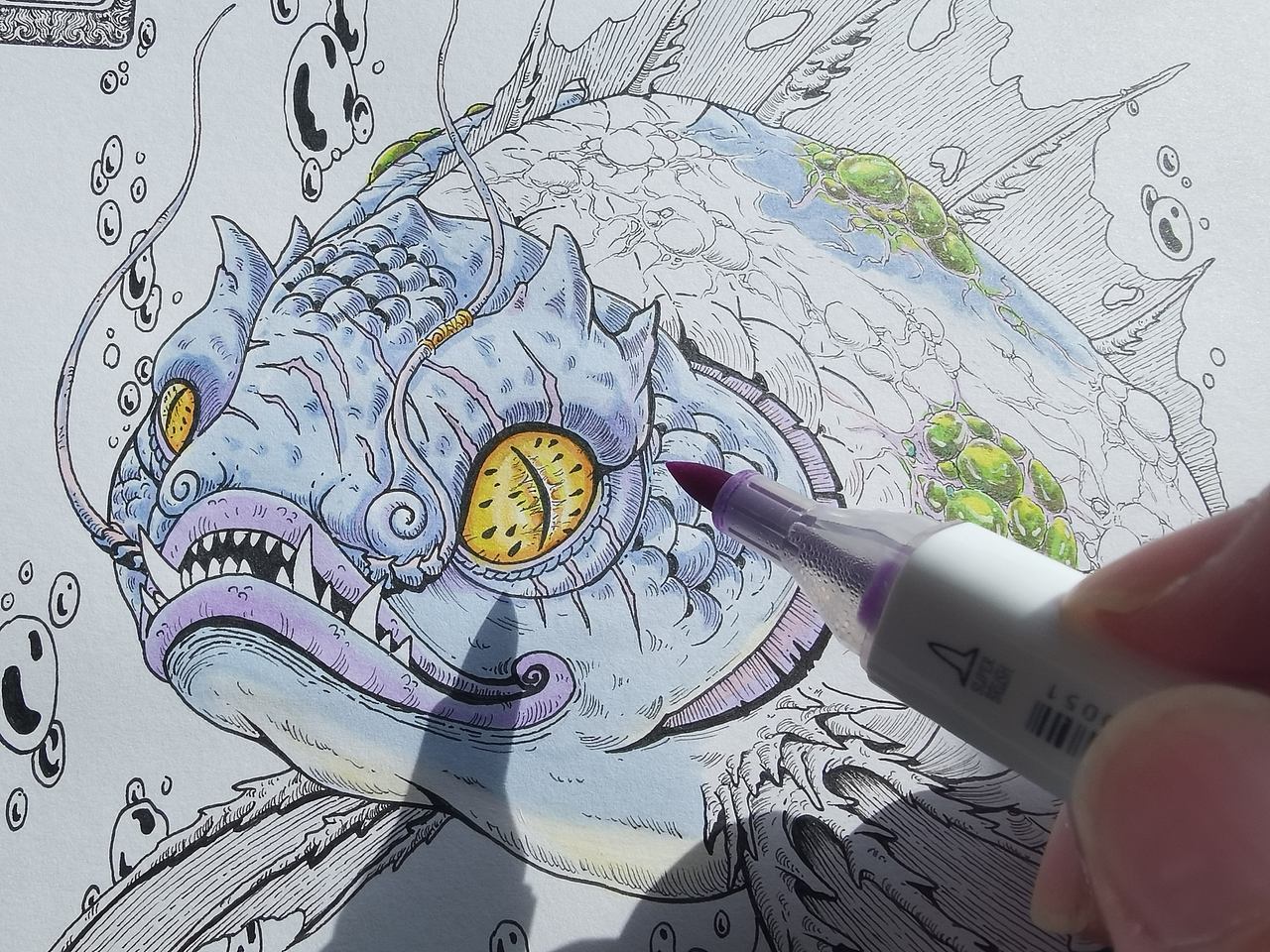 毣柞山海-北山经-饶山-师鱼（图ZNDEwOTAzMzc2） - 创作习作 - 站酷设计师毣余1980原创素材 - 站酷ZCOOL