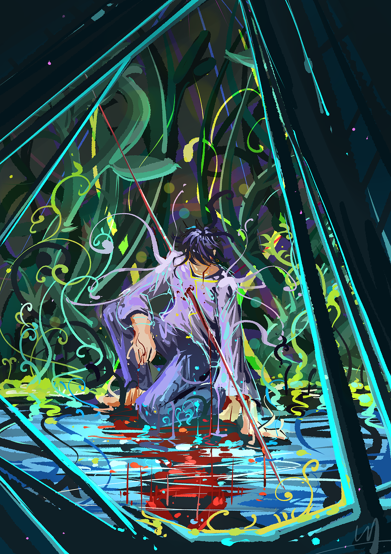 【灵核世界】世界观故事插画（图ZNDEwOTAzNDY0） - 概念设定 - 站酷设计师野生画手川原创素材 - 站酷ZCOOL