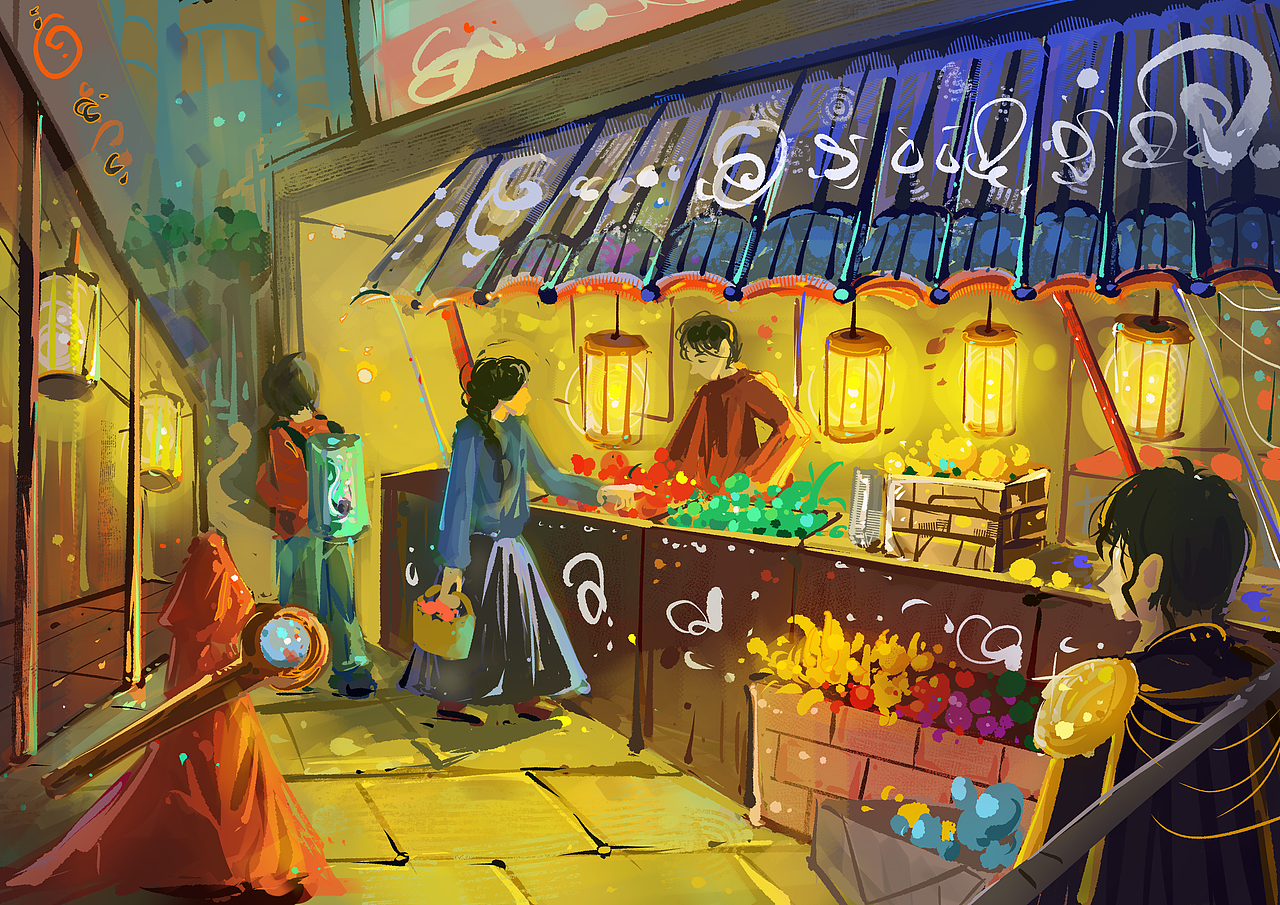 【灵核世界】世界观故事插画（图ZNDEwOTAzNDgw） - 概念设定 - 站酷设计师野生画手川原创素材 - 站酷ZCOOL
