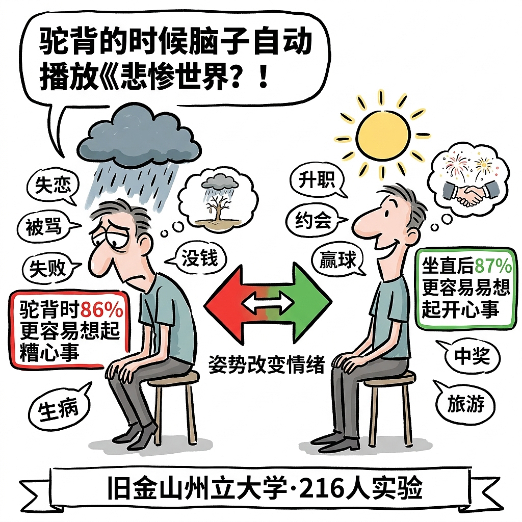 为什么你总是丧?不是生活太难,是你坐姿不对(图ZNDEwOTA3Nzk2) - 中/长篇漫画 - 站酷设计师huashuoshi原创素材 - 站酷ZCOOL