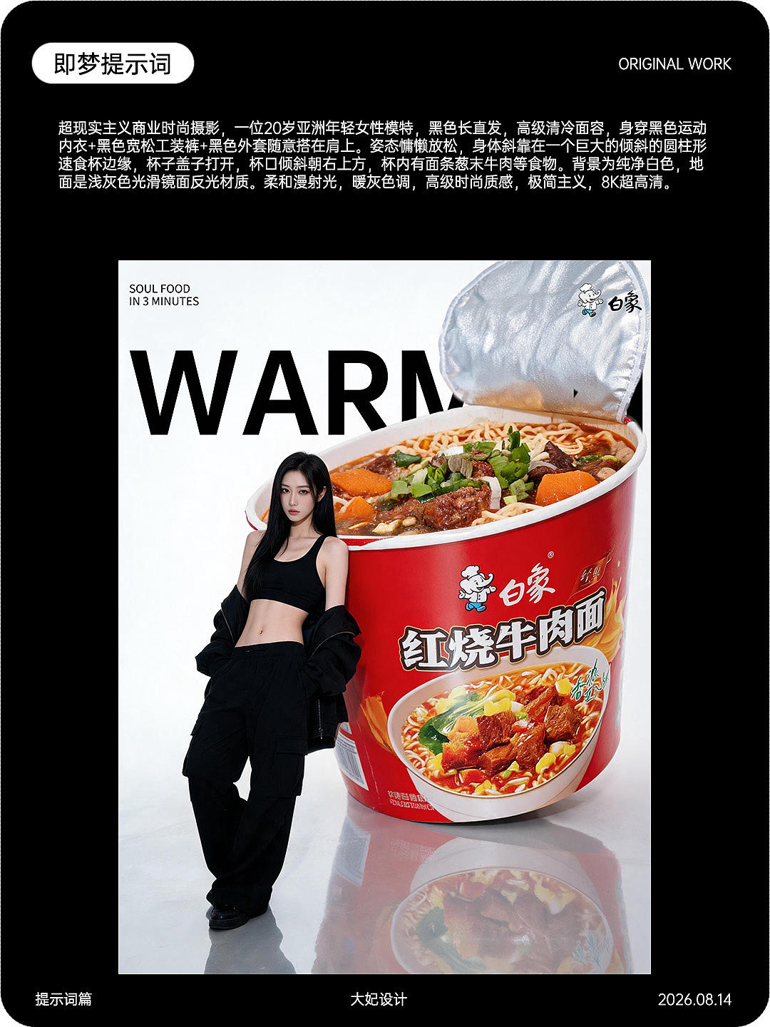 提示词/教程/模特+产品精准直出(图ZNDEwOTEwMjUy) - AI作品 - 站酷设计师大妃说原创素材 - 站酷ZCOOL