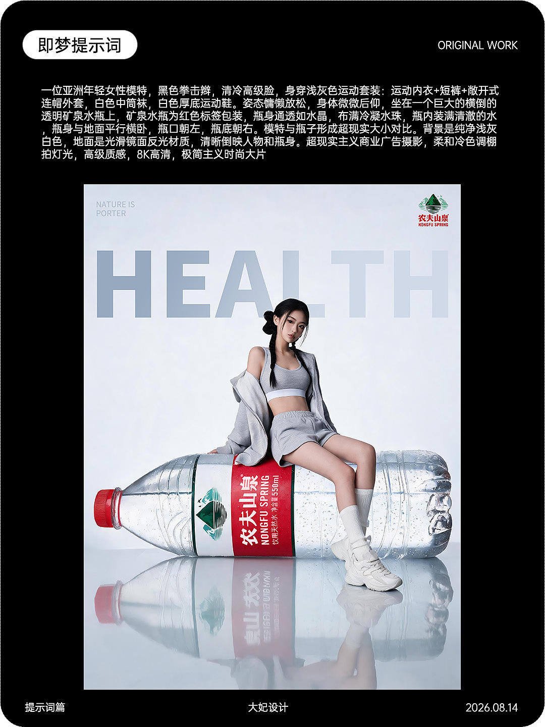 提示词/教程/模特+产品精准直出(图ZNDEwOTEwMjQ0) - AI作品 - 站酷设计师大妃说原创素材 - 站酷ZCOOL