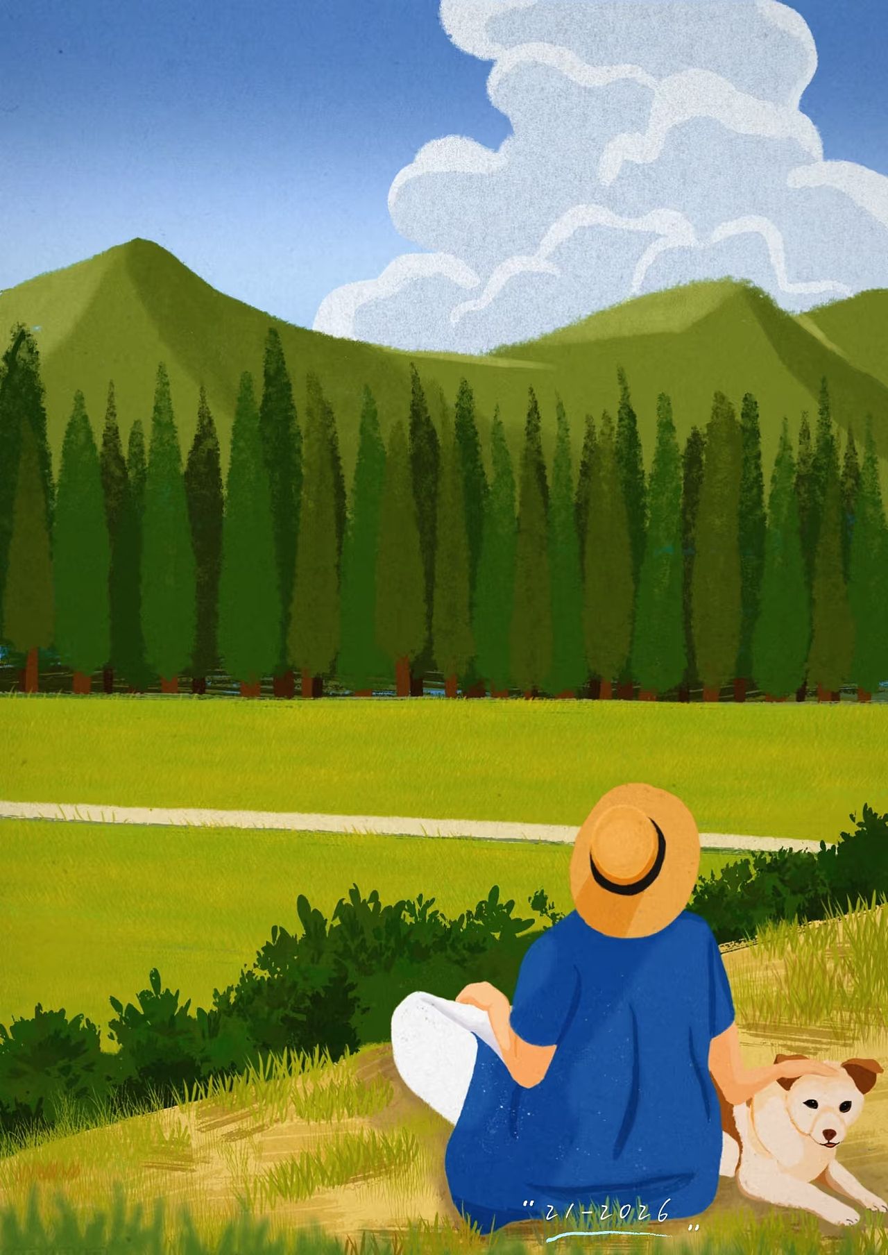 岁月静好（图ZNDEwOTEyNTYw） - 商业插画 - 站酷设计师21的插画生活原创素材 - 站酷ZCOOL