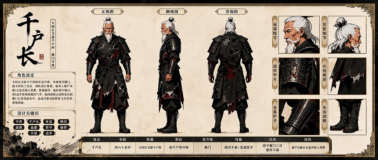 原创国风 AIGC《雁门・墨守》2D漫剧作品|全案展示(图ZNDEwOTE2NDIw) - AI作品 - 站酷设计师鸣天开始原创素材 - 站酷ZCOOL