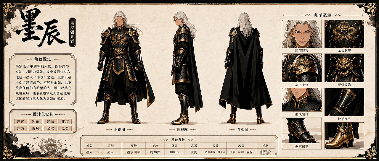原创国风 AIGC《雁门・墨守》2D漫剧作品|全案展示(图ZNDEwOTE2NDM2) - AI作品 - 站酷设计师鸣天开始原创素材 - 站酷ZCOOL