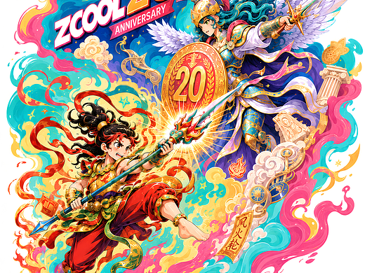 站酷 20 周年 《一笔生烟,神话新生》