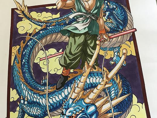 手绘再见神龙，再见悟空，再见小悟空