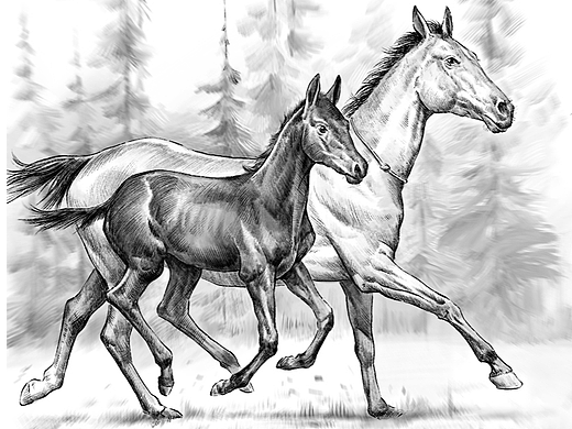 古法手搓素描插画2