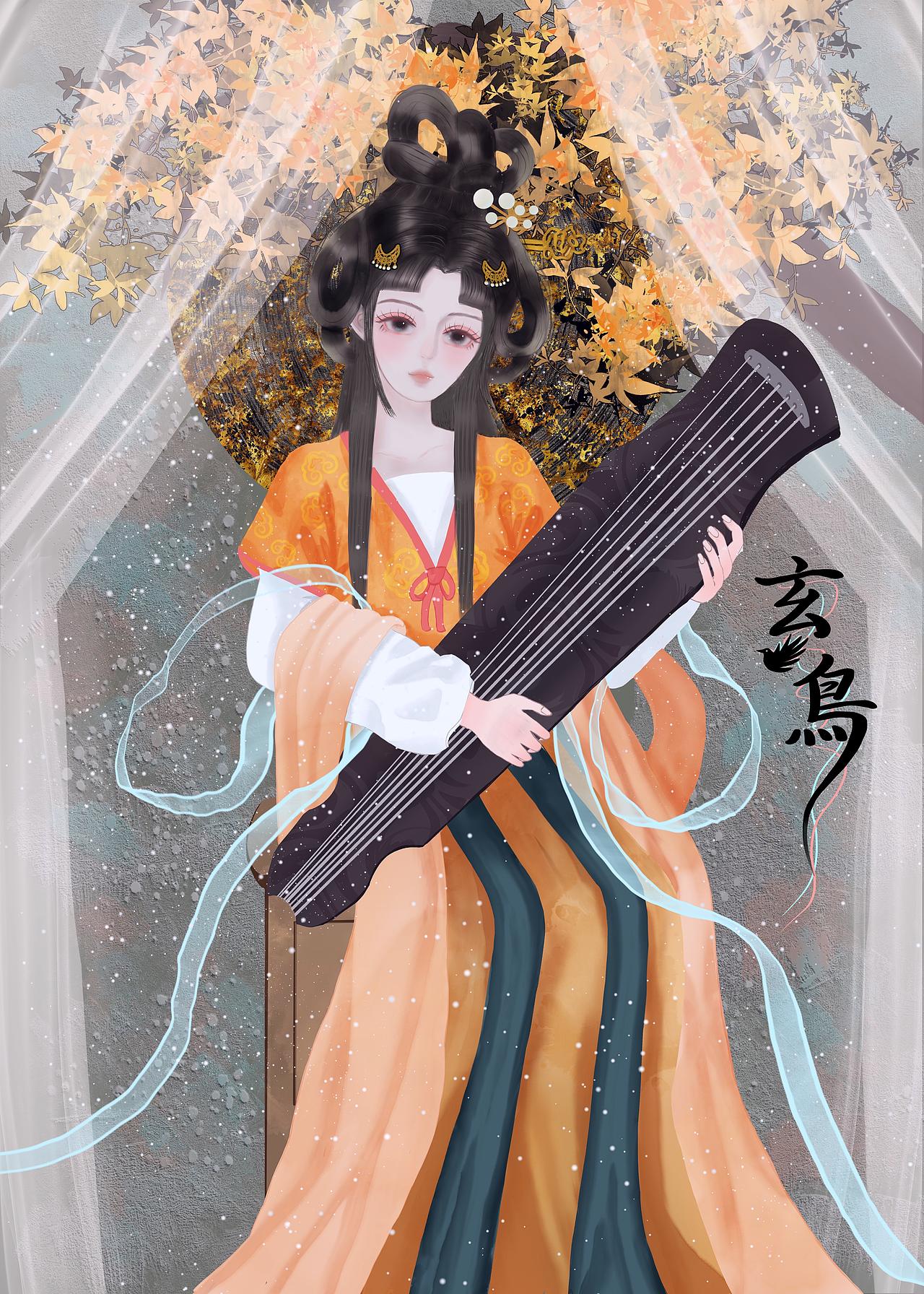 古风水墨 四艺 琴棋书画（图ZNDEwOTQ2MjQw） - 商业插画 - 站酷设计师Z903901271原创素材 - 站酷ZCOOL