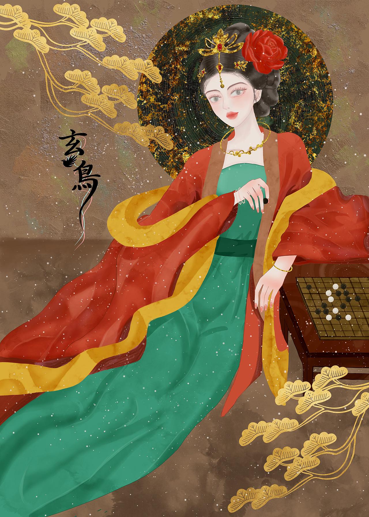 古风水墨 四艺 琴棋书画（图ZNDEwOTQ2MjQ0） - 商业插画 - 站酷设计师Z903901271原创素材 - 站酷ZCOOL