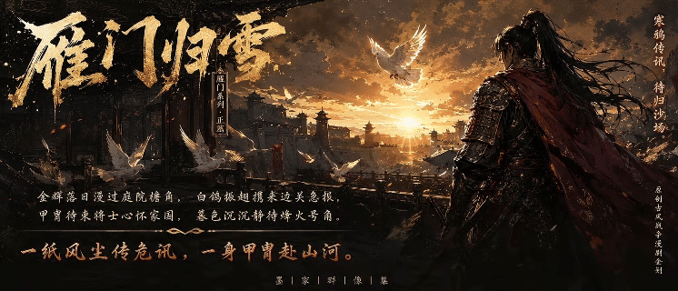 原创国风 AIGC《雁门・墨守》2D漫剧作品|全案展示(图ZNDEwOTQ3NTEy) - AI作品 - 站酷设计师鸣天开始原创素材 - 站酷ZCOOL