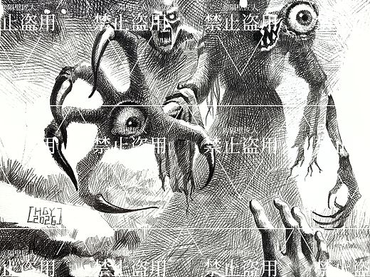黑白插画