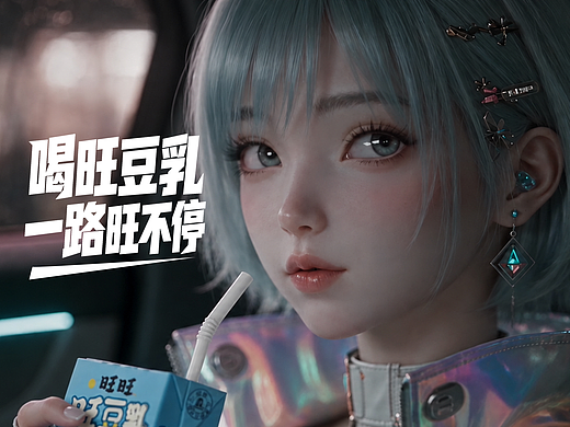 喝旺豆乳，一路旺不停