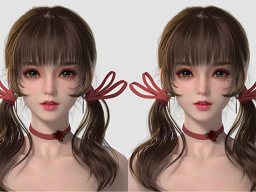Maya-可爱双马尾少女角色模型制作教程。maya建模基础