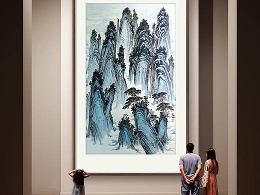 奇峰云瀑