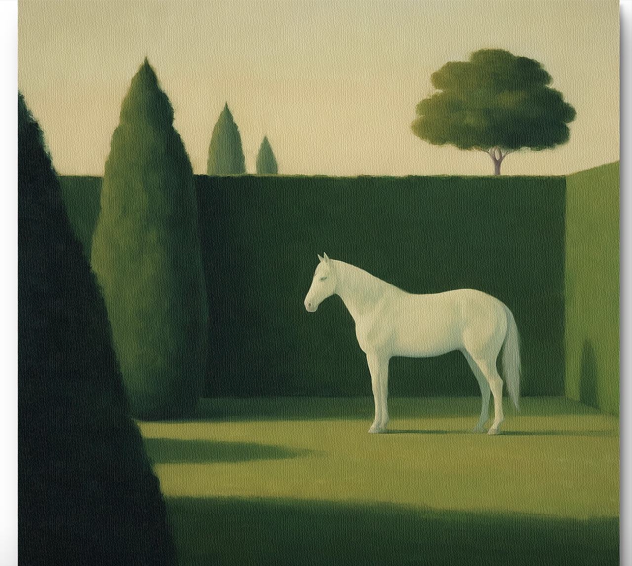 白驹·静界White Steed，Silent Realm（油画）（图ZNDEwOTc3MzQ4） - 绘画 - 站酷设计师暘坤原创素材 - 站酷ZCOOL