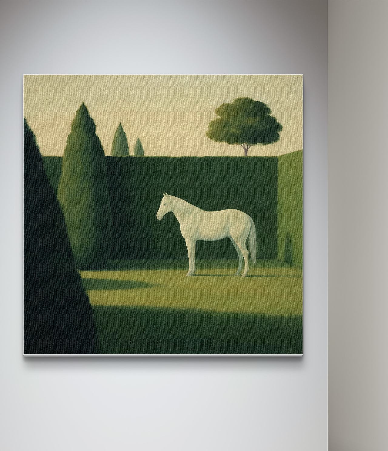 白驹·静界White Steed，Silent Realm（油画）（图ZNDEwOTc3MzQ0） - 绘画 - 站酷设计师暘坤原创素材 - 站酷ZCOOL