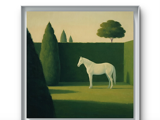 白驹·静界White Steed，Silent Realm（油画）