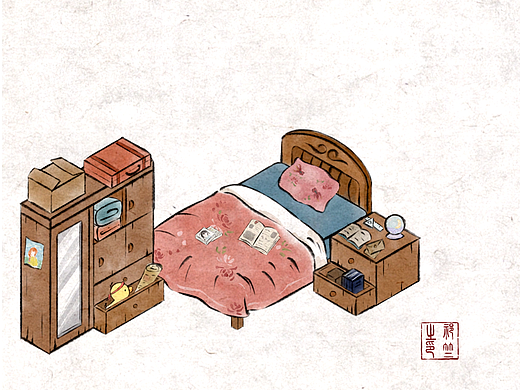 造景贴纸/童年小屋