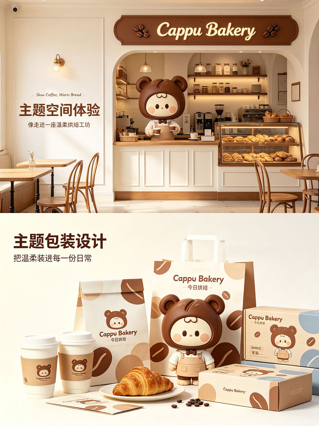 咖啡店品牌IP提案-Cappu Bakery（图ZNDEwOTg0NDgw） - IP形象 - 站酷设计师Nikita_Real原创素材 - 站酷ZCOOL