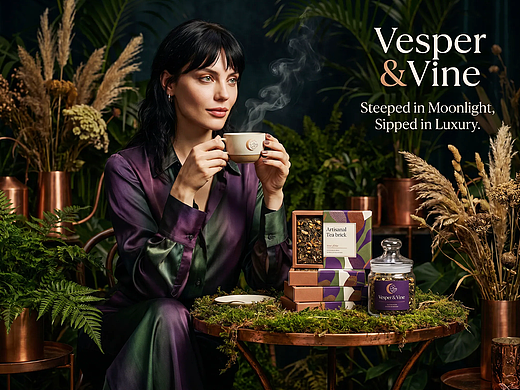 Up-Brands上游文传|VESPER&VINE养生花茶的藤月设计