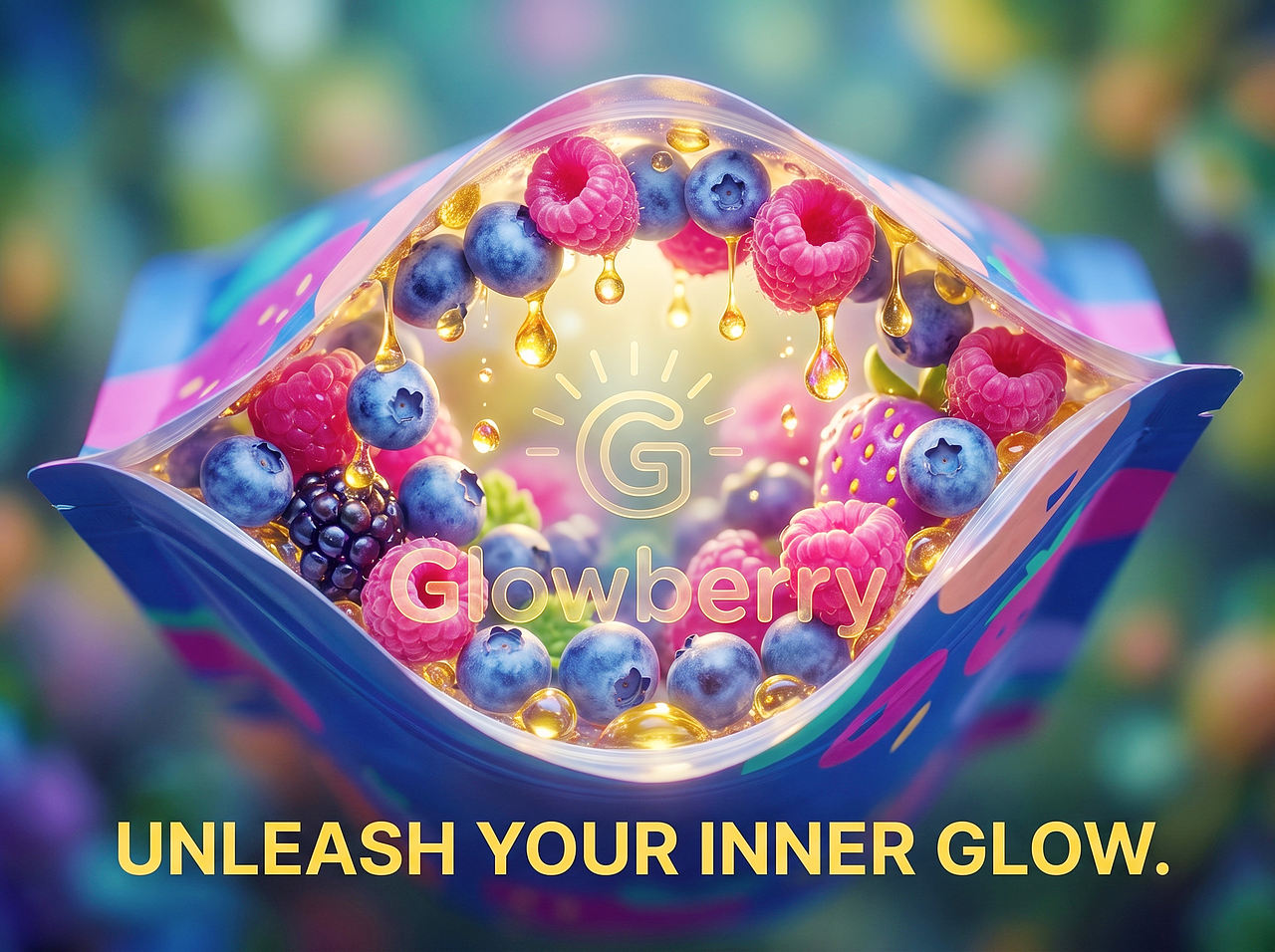 Up-Brands上游文传|GLOWBERRY: 打开一袋彩色健康(图ZNDExMDAyMjQw) - 包装 - 站酷设计师上游文创品牌设计原创素材 - 站酷ZCOOL