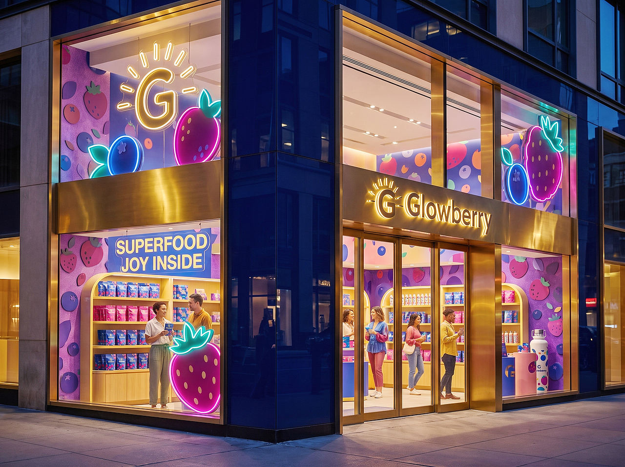 Up-Brands上游文传|GLOWBERRY: 打开一袋彩色健康(图ZNDExMDAyMjg4) - 包装 - 站酷设计师上游文创品牌设计原创素材 - 站酷ZCOOL