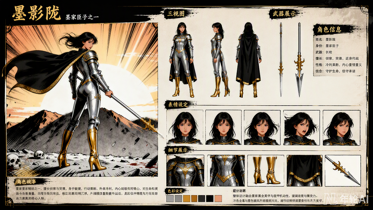 AIGC 视觉原创国风 2D 漫剧《雁门・墨攻》| 全案展示(图ZNDExMDIzMjI4) - AI作品 - 站酷设计师Z379204839原创素材 - 站酷ZCOOL